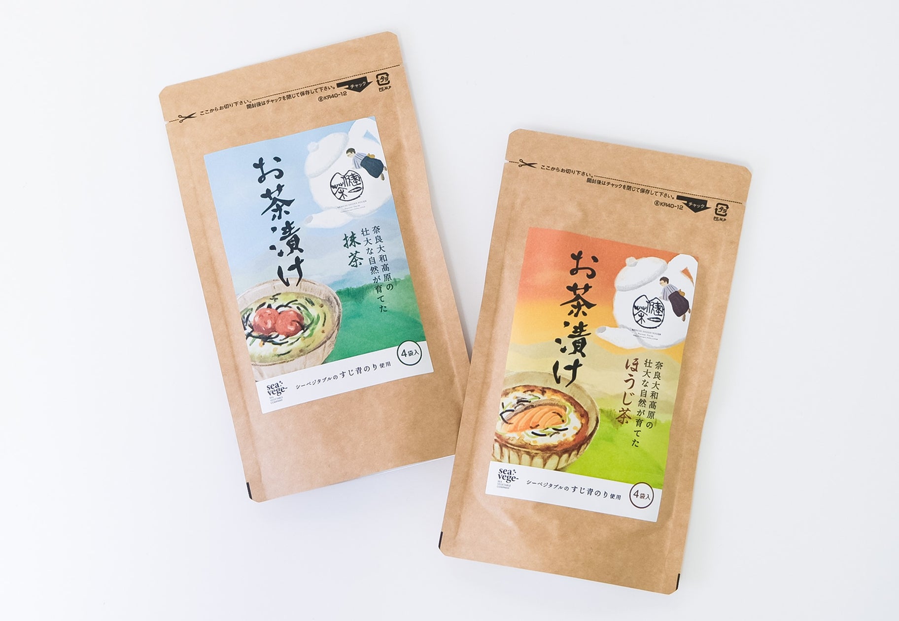 陸上栽培のすじ青のりと奈良県産茶葉を使用したお茶漬けの素 限定 ...