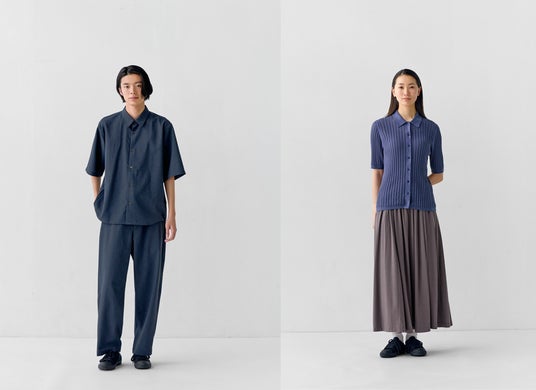 キッズ服(100cm~) the new society 12Y 透かし編み前開きシャツ