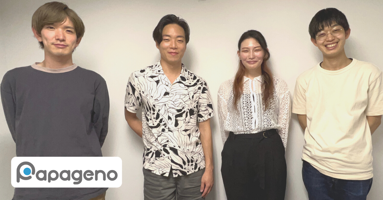 左から、株式会社パパゲーノ取締役COO 福田恵人、サムエル・ソングさん、庄司友里さん、株式会社パパゲーノ代表取締役 田中康雅