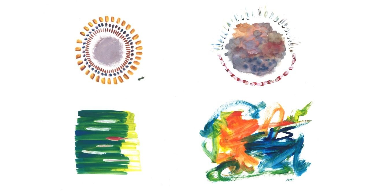 今回のエピソードアートを制作した4枚の絵