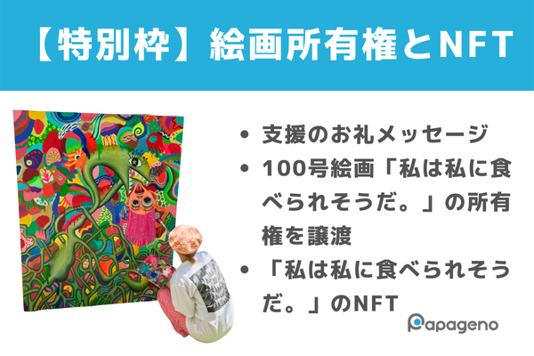 クラウドファンディングの返礼品で絵画の所有権を販売