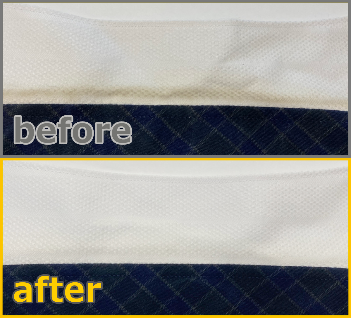 ワイシャツを1回つけ置き洗いした場合