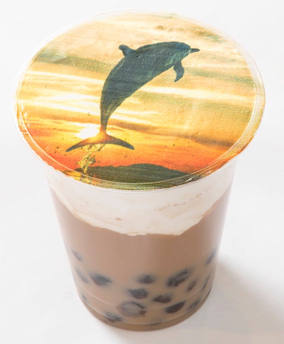 海のなかまタピオカ　イルカと夕景（700円）