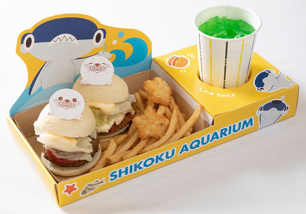 いつもなかよし♡アザラシバーガーセット(1,600円)