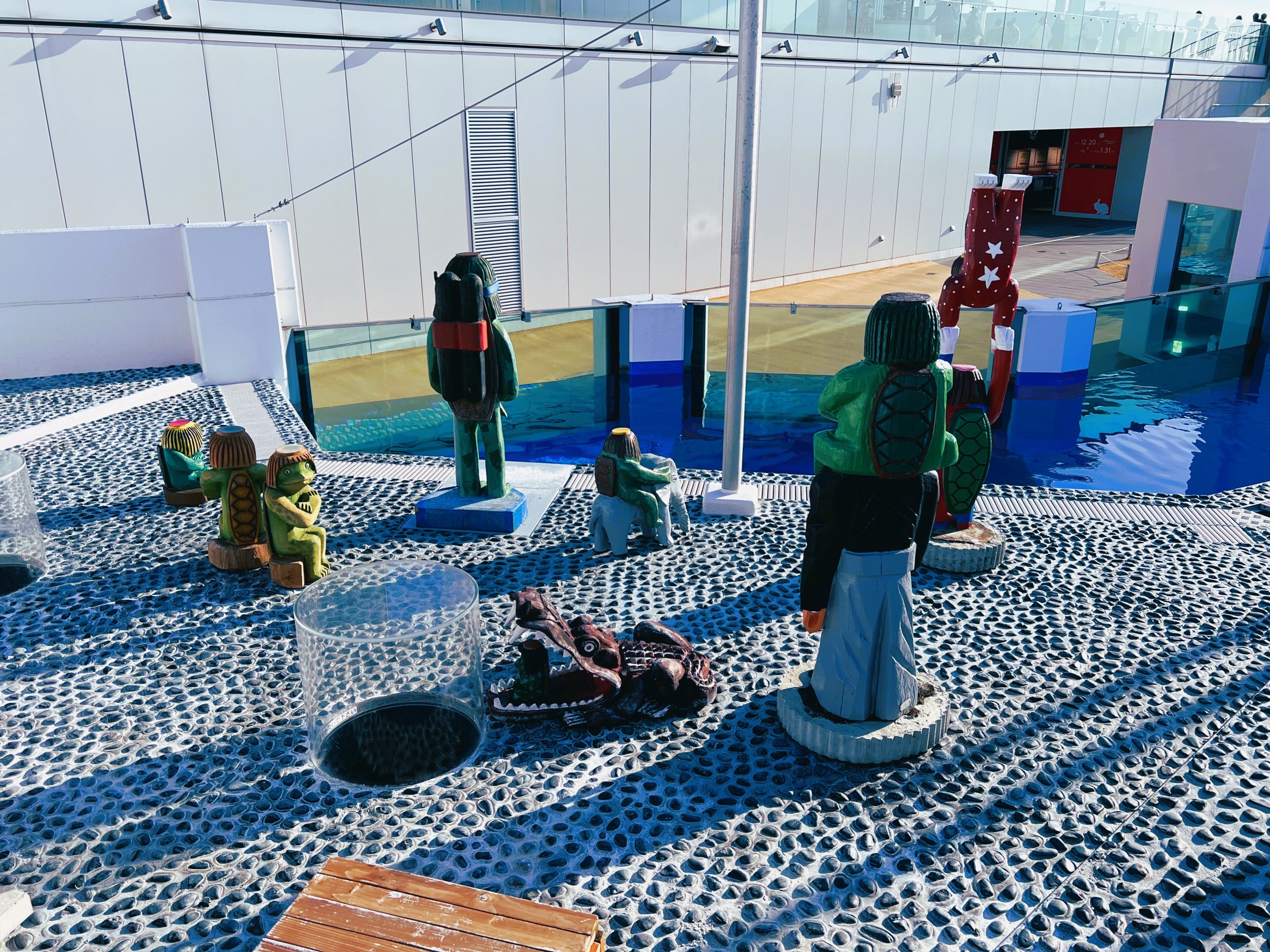 かっぱ展示の様子