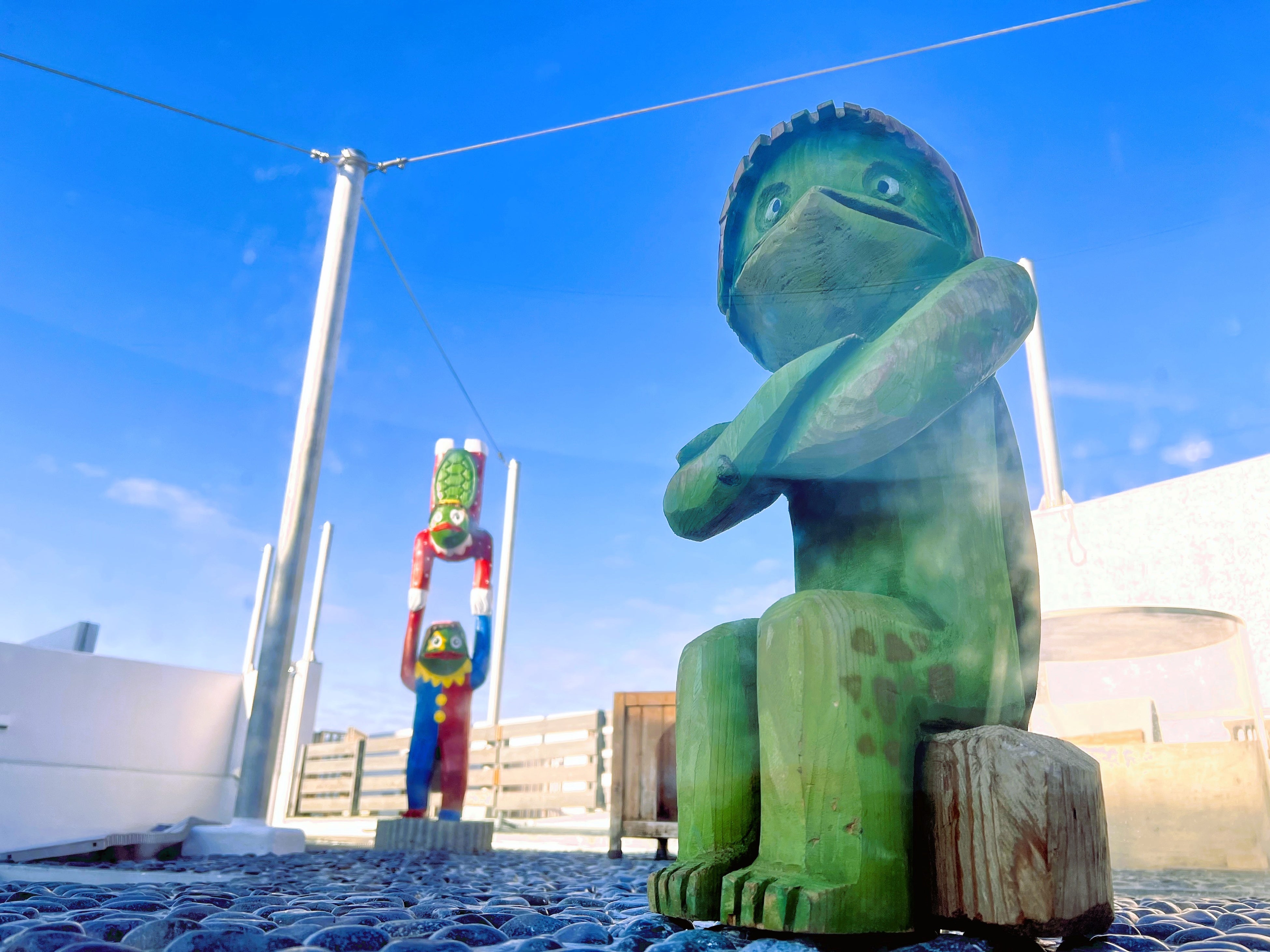 かっぱ展示の様子