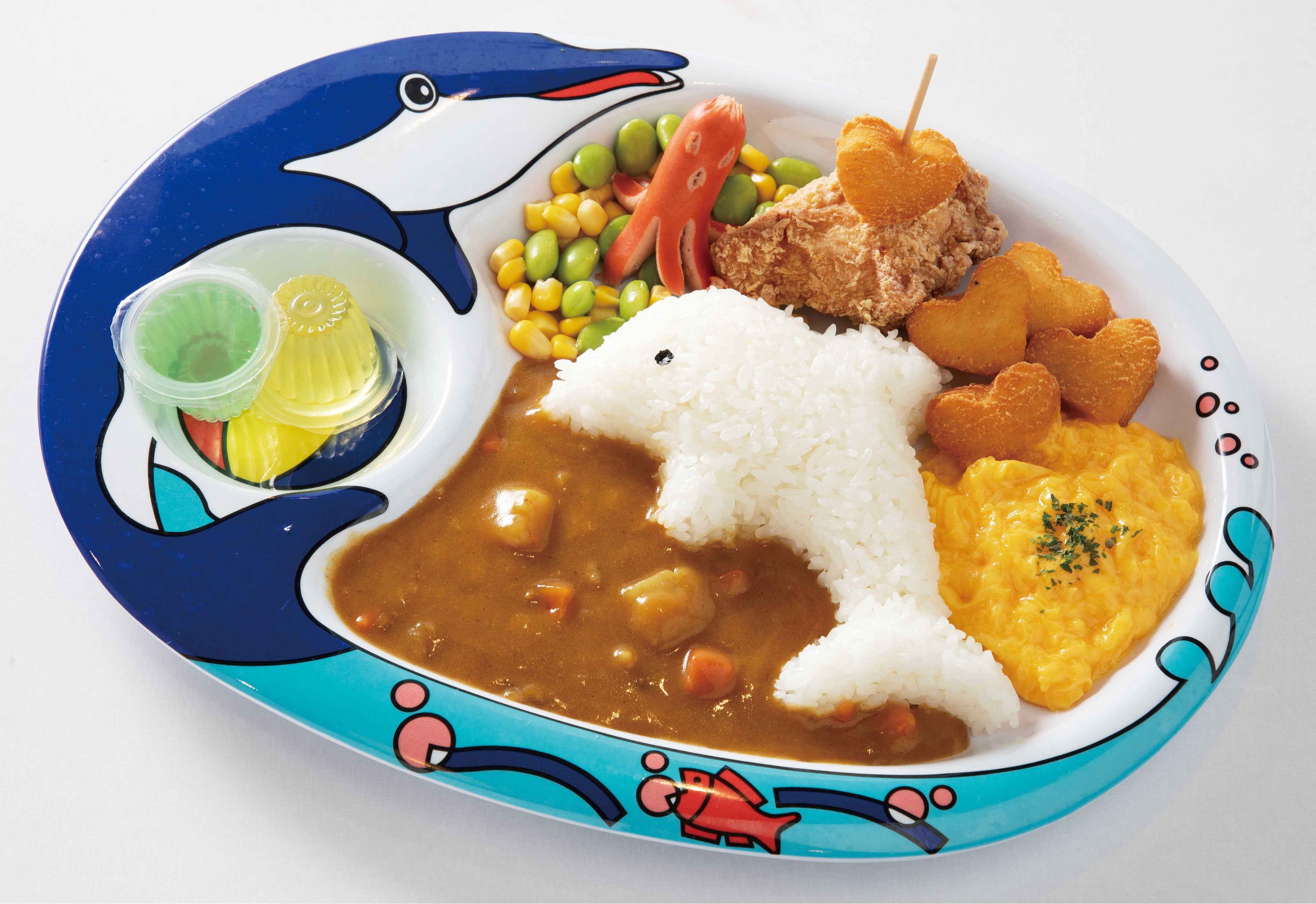 イルカプレート（カレー甘口）