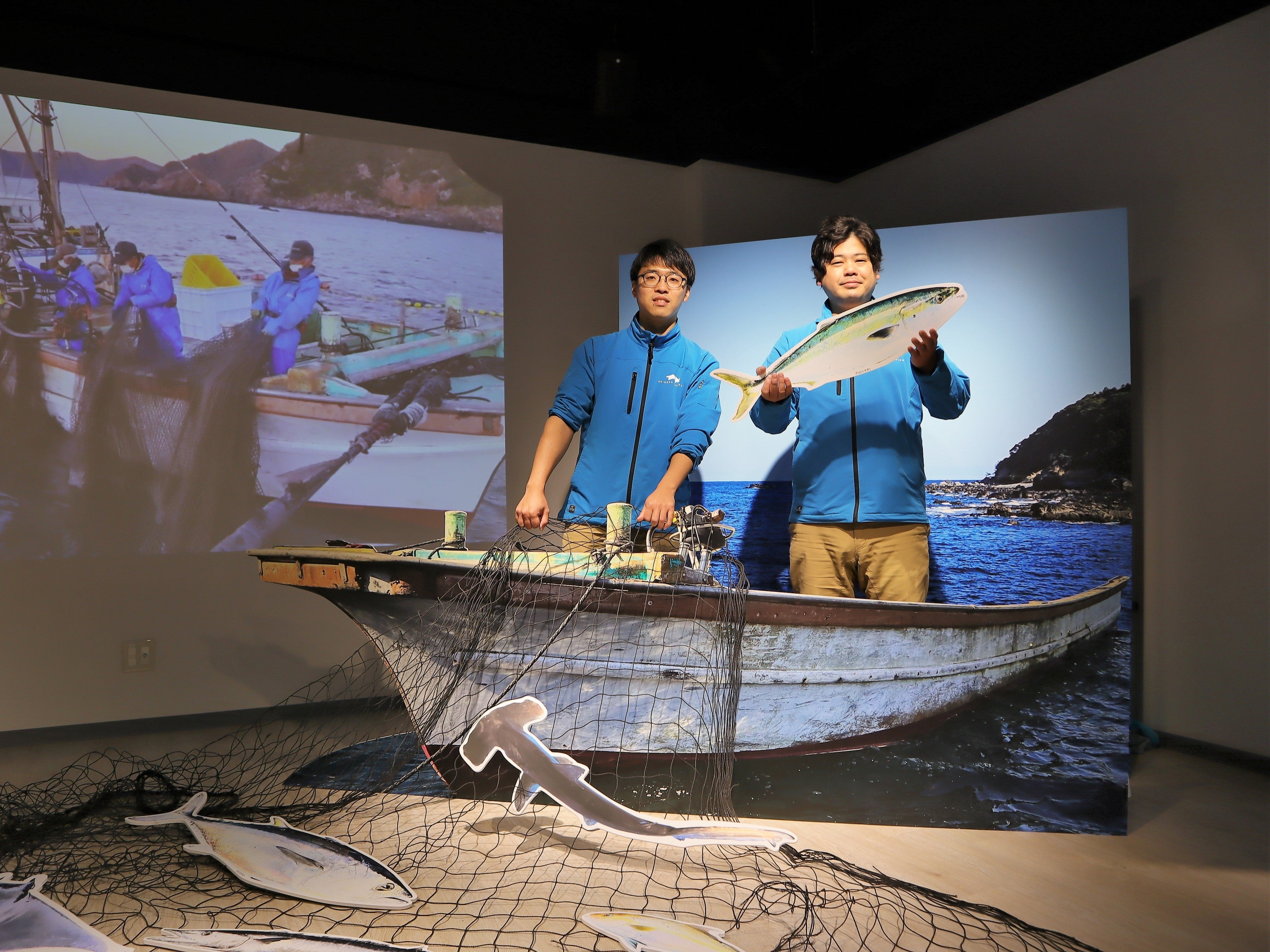 大敷網体験ができるフォトスポット