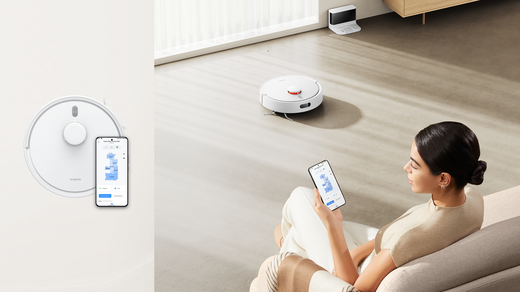 おうちを、かしこくキレイに」効率的な2-in-1設計かつ強力な吸引力を