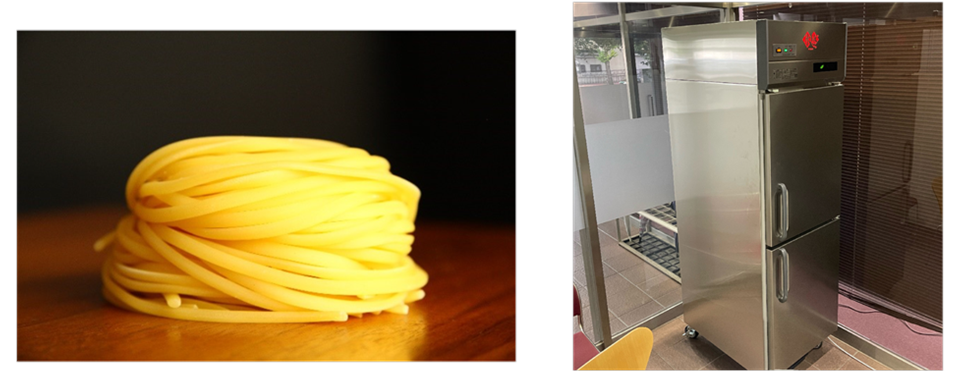 Japastalia（ジャパスタリア）　　　　 　　　　　　　　　　　　　　　　　実験に用いる電圧冷蔵庫