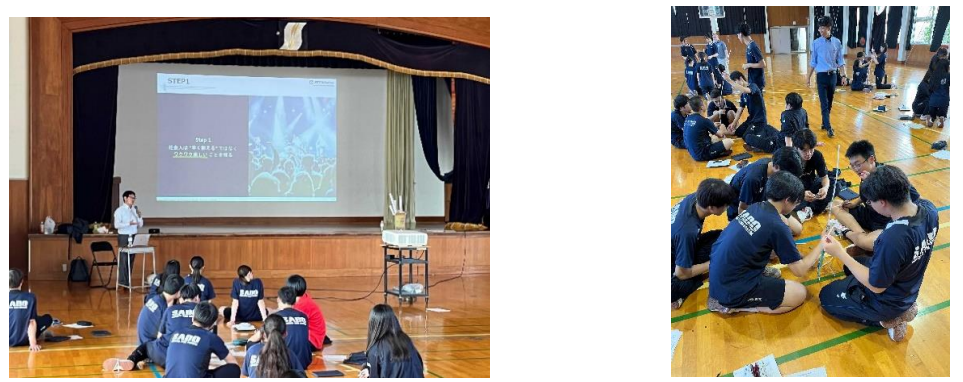 「知る」NTT DXパートナーの講義　　　　　　　　　　　　　　　　　　チームビルディング（ストローチャレンジ）