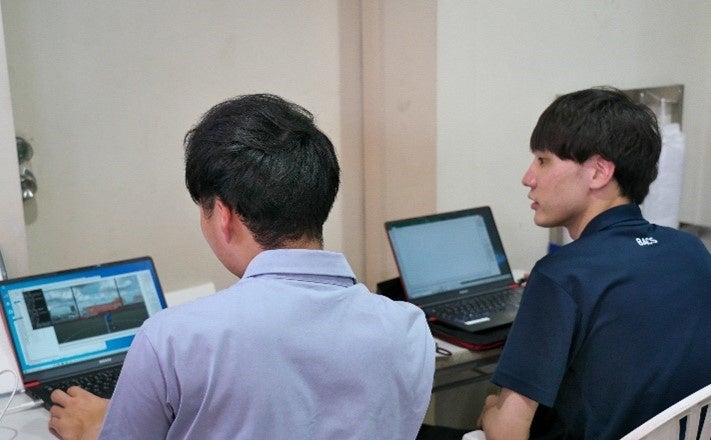 動作解析AIプログラムにより現場でキック解析