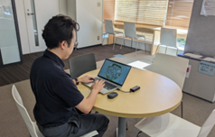 ＜オフィスでの利用イメージ（テレワーク活用）＞