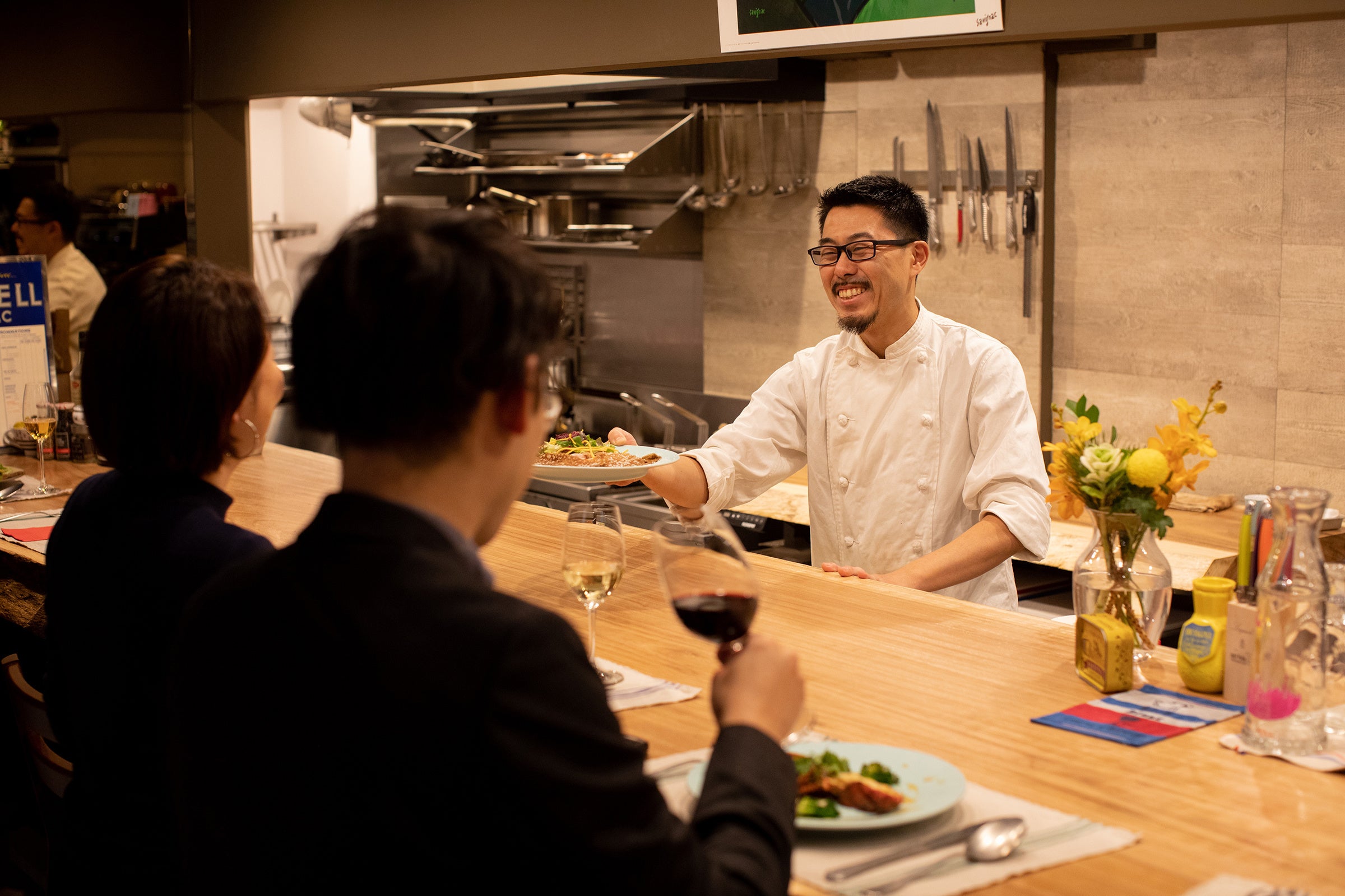 調理学校のドリンク部門の講師としても活躍した店主山中は飲料の知識と経験も豊富
