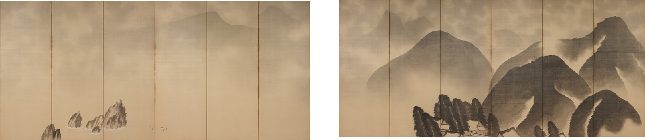 雲去来（横山大観・大正６年　熊本県立美術館所蔵）