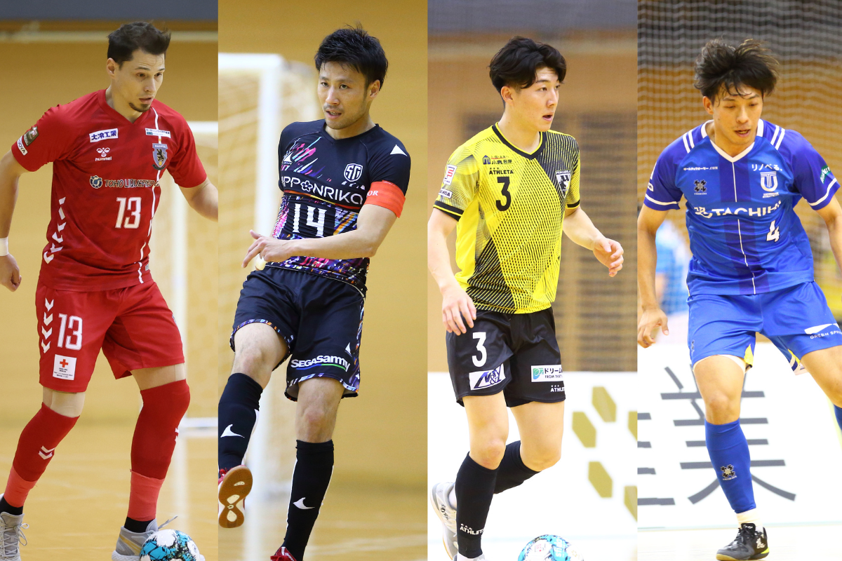 左から：名古屋・ダルラン、しながわ・白方秀和、町田・髙橋裕大、立川・新井裕生