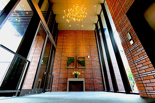 印象的なエントランス