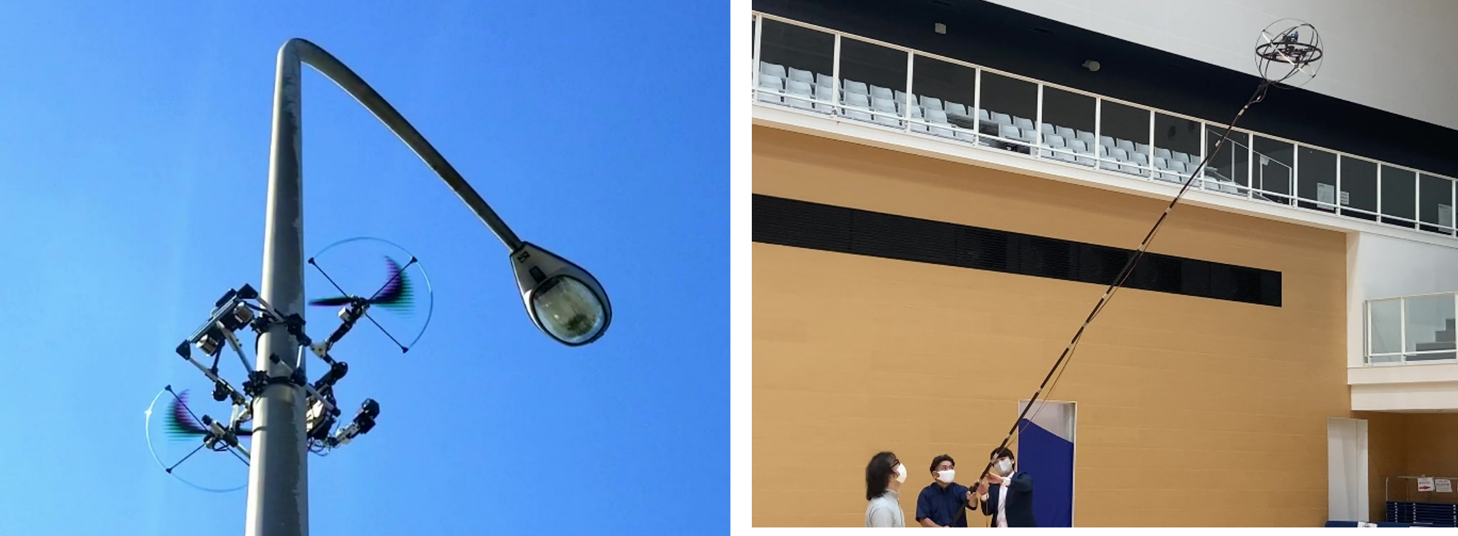 ※１：ガイド型構造物点検装　　　　　　　　　　　　　　　※２：ポール型構造物点検装置