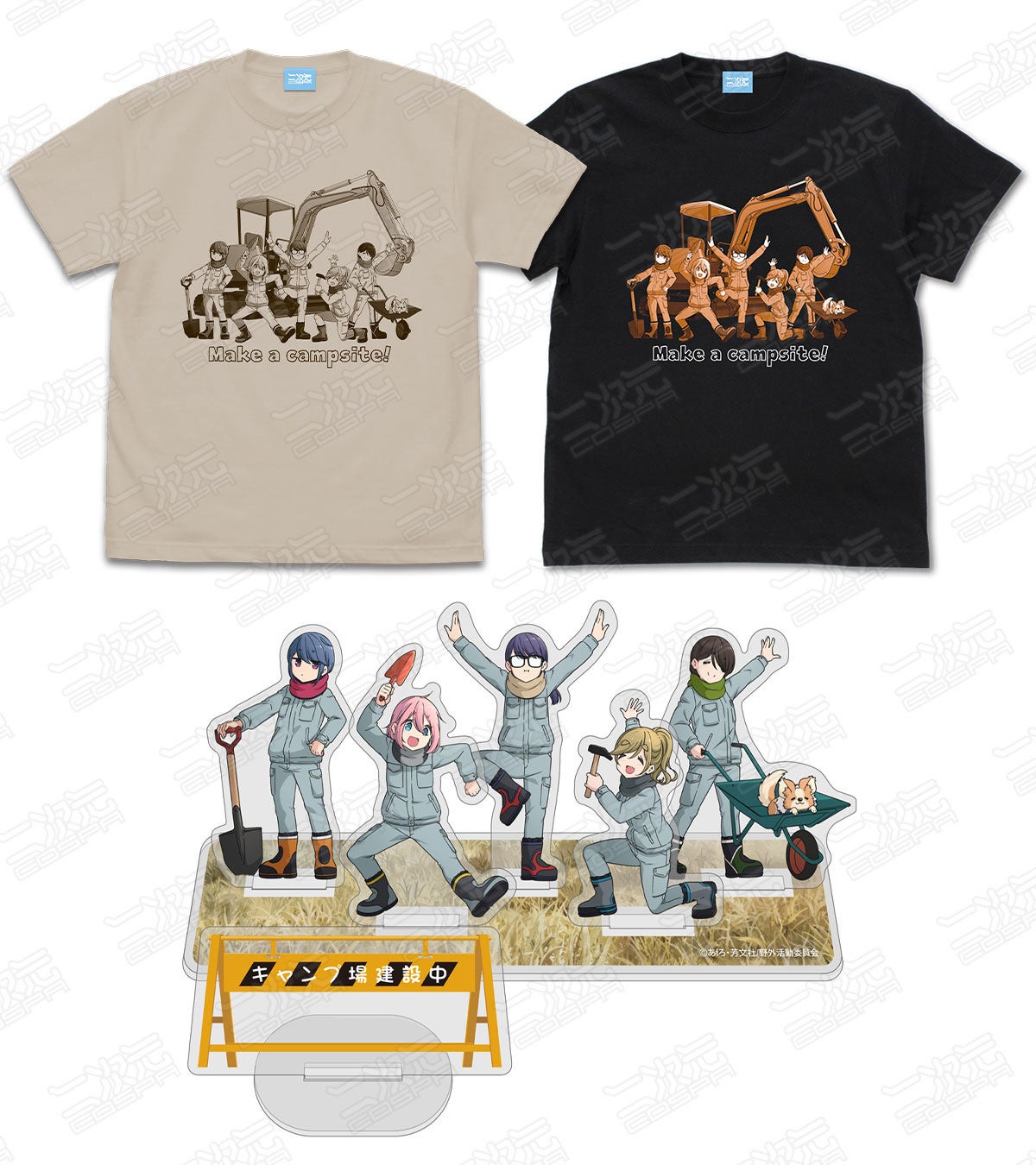 描き下ろしイラスト使用！『ゆるキャン△』両面フルグラフィックT