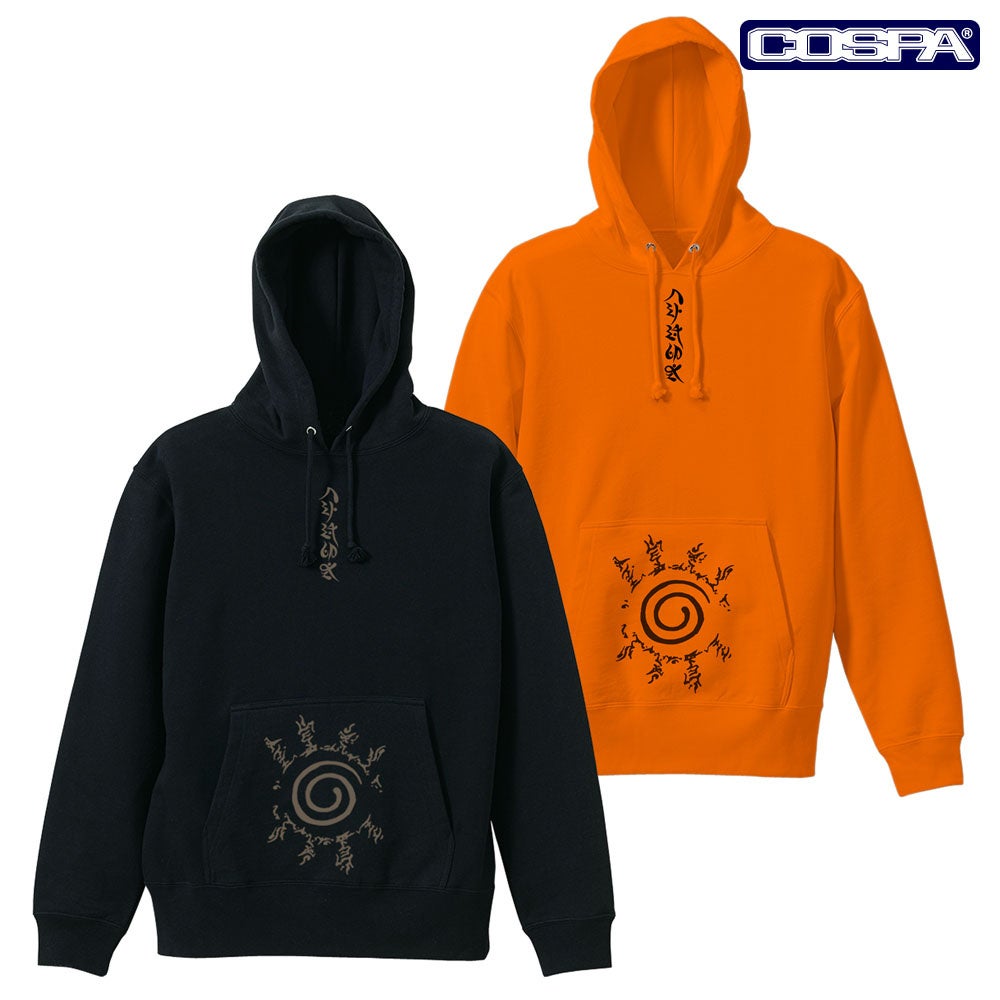 『NARUTO-ナルト- 疾風伝』九尾のチャクラが封印された“八卦の封印式”をデザインしたプルオーバーパーカーがCOSPAから登場