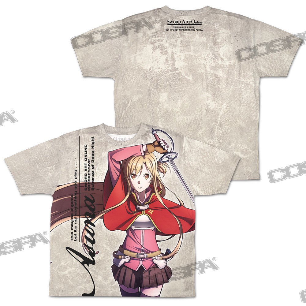 【SAO】アスナ アベイル限定 Ｔシャツ 付録 特典 おまけ 特製 缶バッジ 11/6『SAO』サービス開始日！『ソードアート・オンライン』SAO