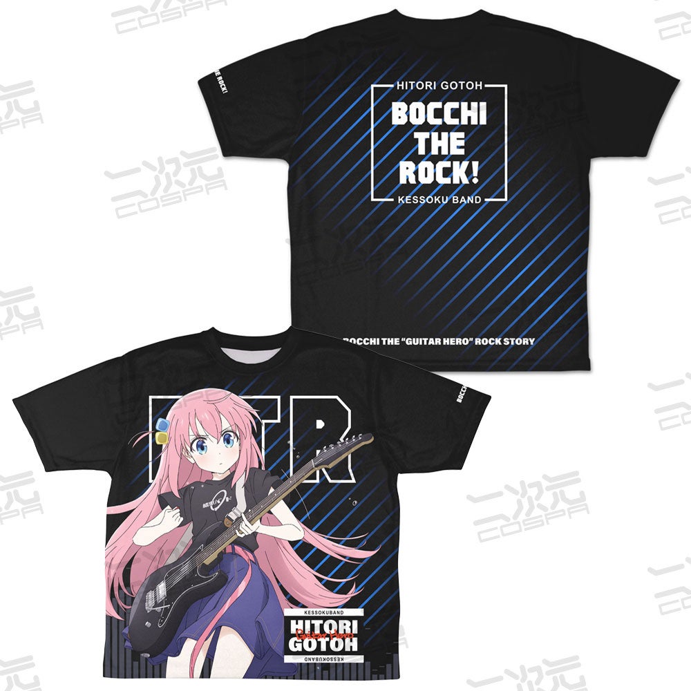 ぼっち・ざ・ろっく! 描き下ろし 後藤ひとり フルグラフィックTシャツ XL 新規描き下ろしイラスト！『ぼっち・ざ・ろっく！』「描き下ろし