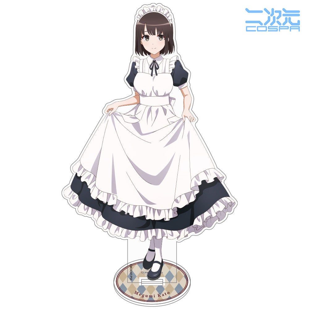 タペストリー　加藤恵 100cmタペストリー キュアメイドカフェver. 「冴えない彼女の育てかた Fine」 ☆限定☆描き下ろし 加藤恵 100cmタペストリー キュアメイド