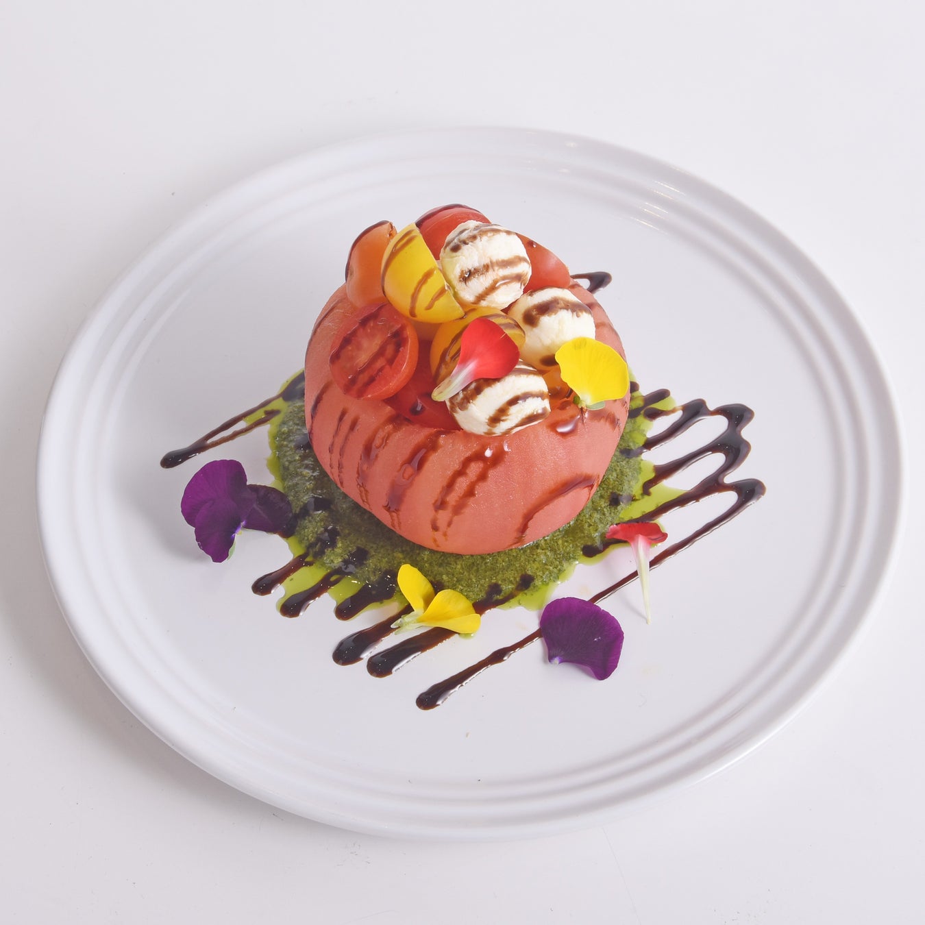 まるごとトマトとモッツアレラチーズのカプレーゼ