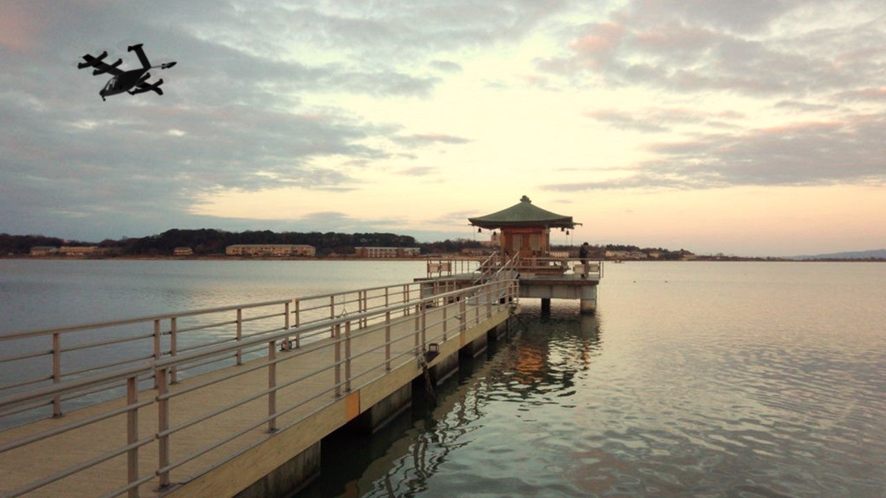 加賀市と空飛ぶクルマのイメージ