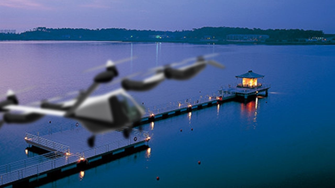 加賀市と空飛ぶクルマのイメージ