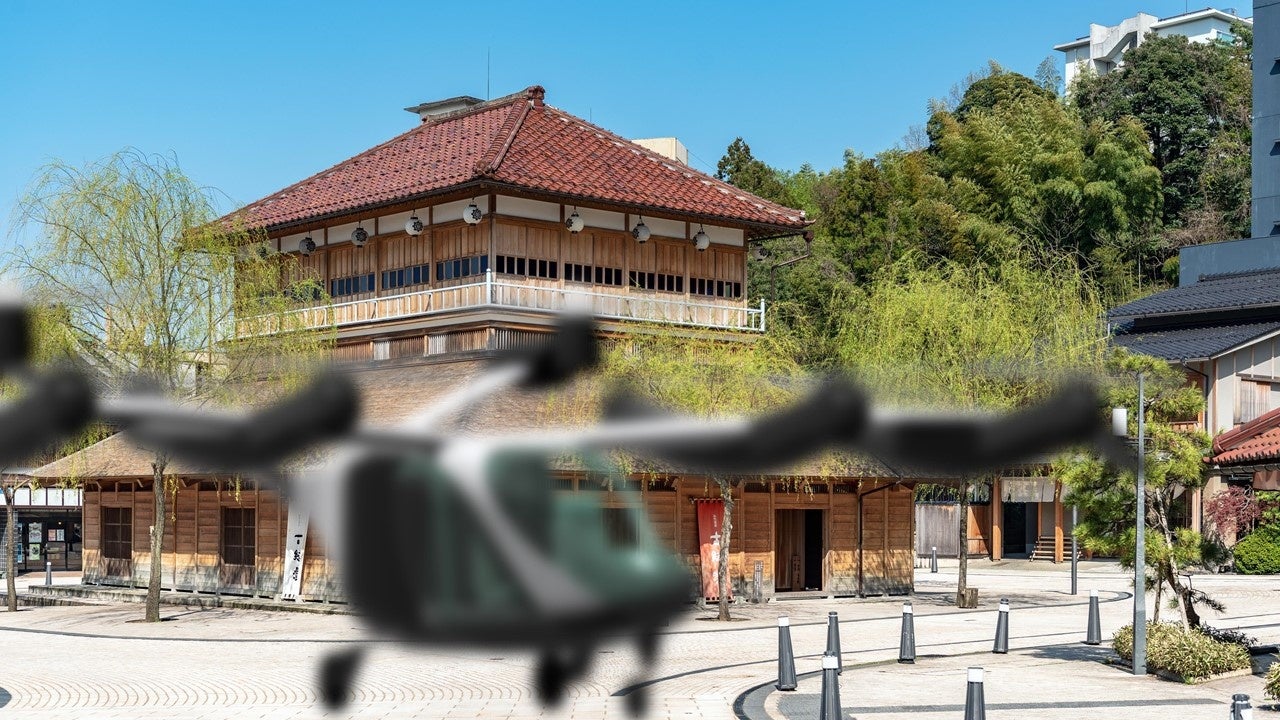 加賀市と空飛ぶクルマのイメージ