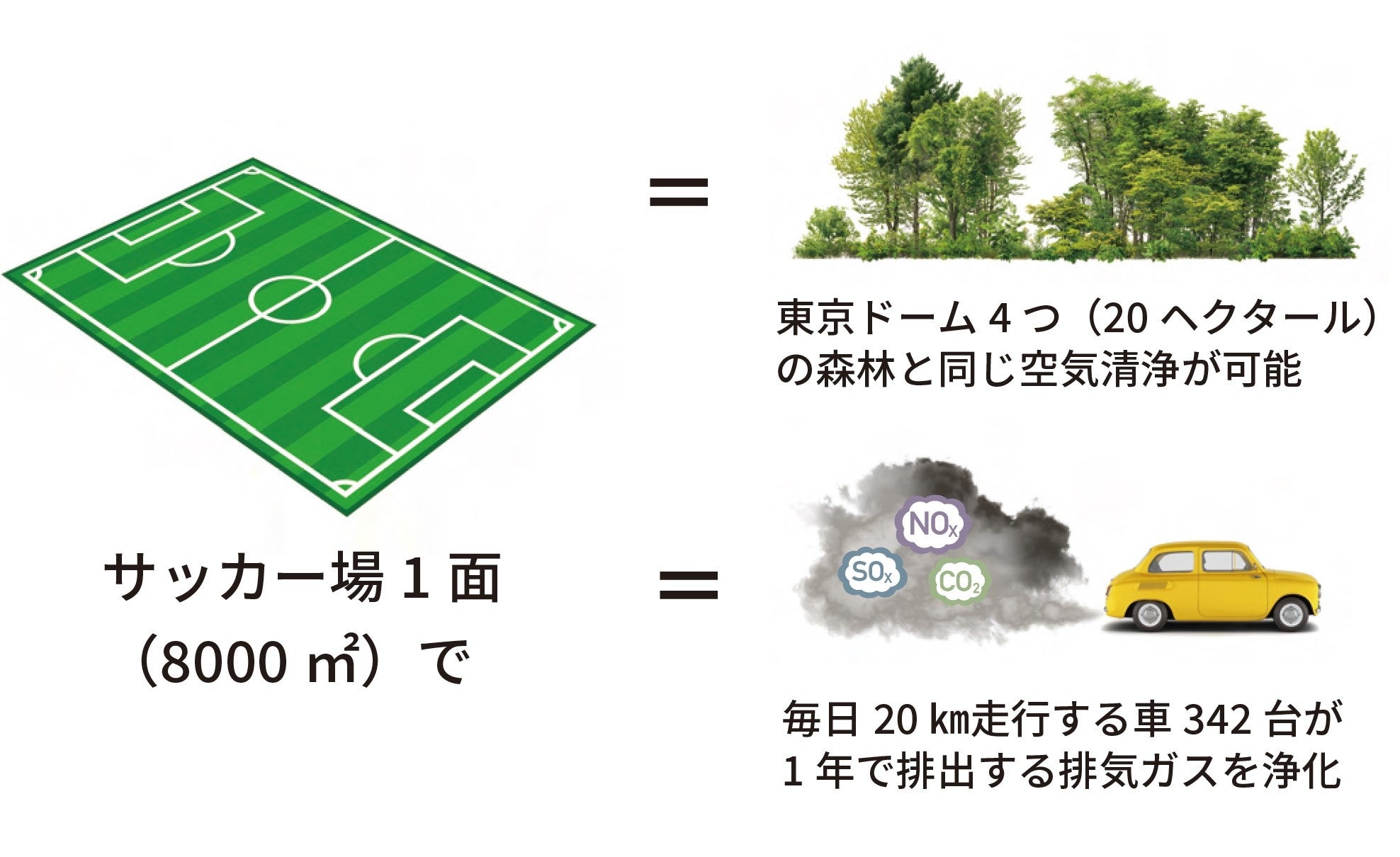 空気清浄する人工芝
