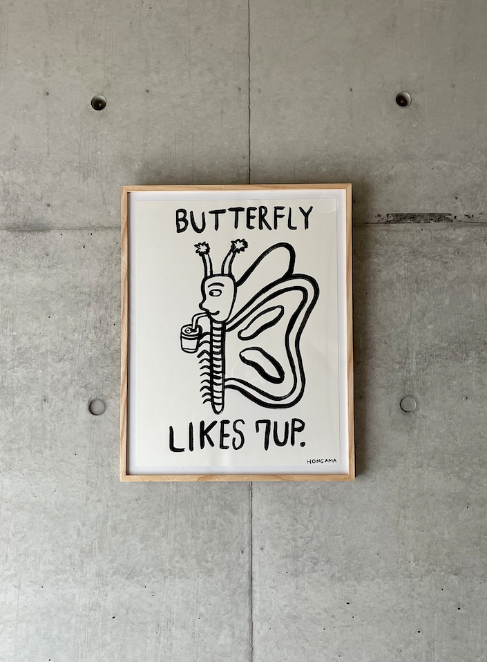 ホンガマ hongama 額入り原画イラスト ARTWORKS｜作品紹介 HONGAMA｜ホンガマ No.17「SHE REMEMBERS