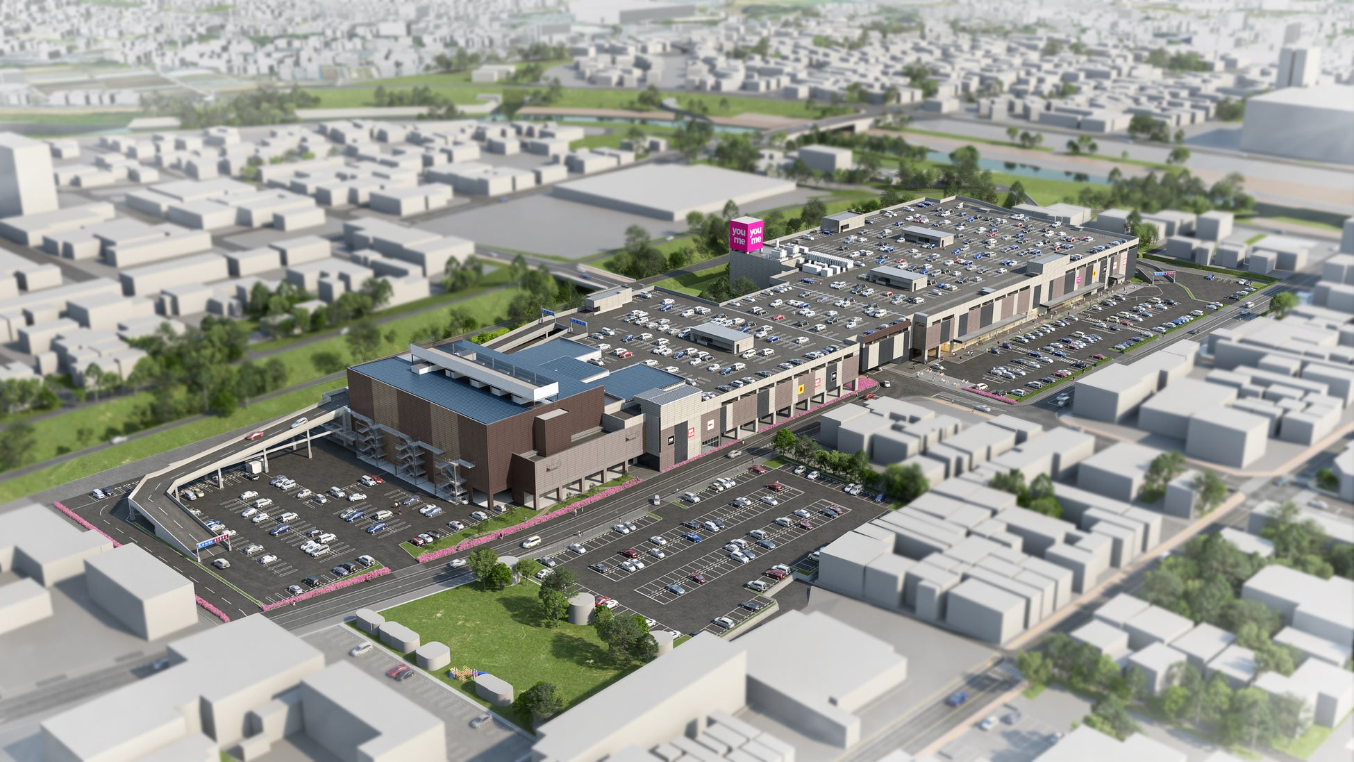 ゆめタウン飯塚 鳥瞰イメージ図