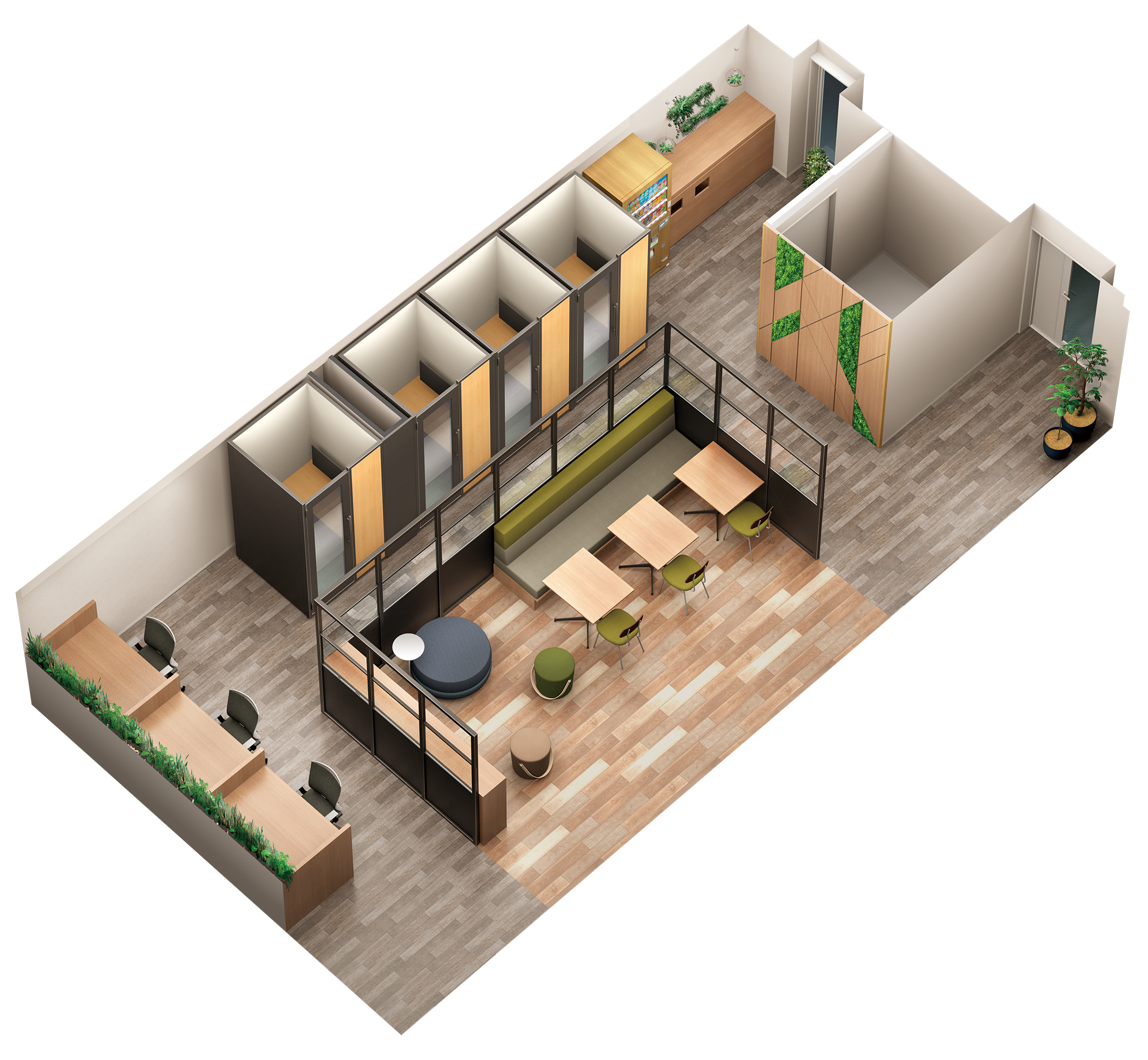 コワーキングルーム　完成予想図