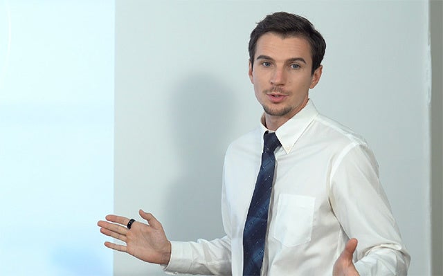 プレゼンテーションにて