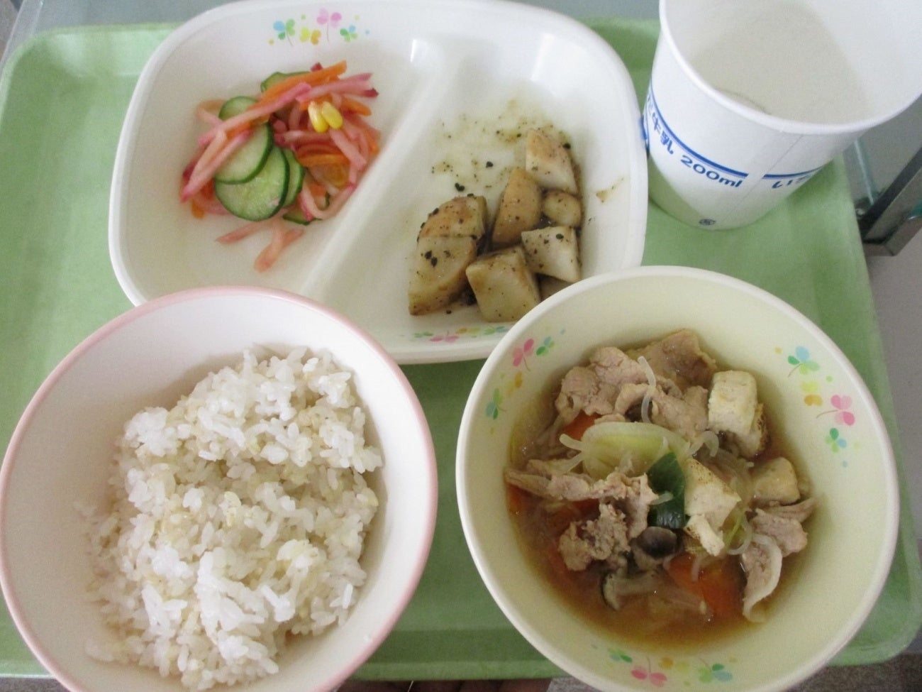 松川町の無農薬給食