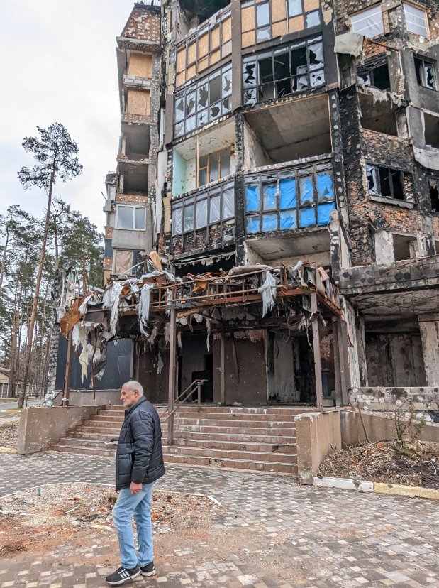 激戦地ブチャの様子（撮影：佐々木正明）