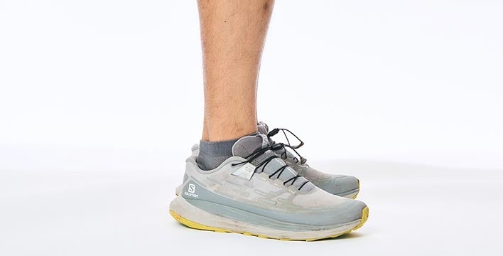 トレイルランニングなどに適したショート丈の「ラミースピンソックスアンクル」