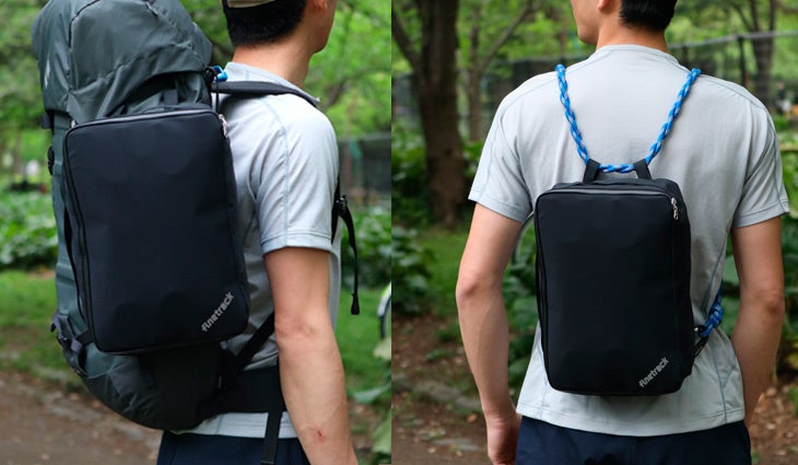 バックパックの容量アップや簡易バッグとして