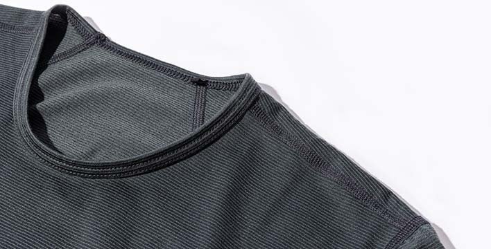 肌当たりにこだわり、縫製にはフラットシーマを採用