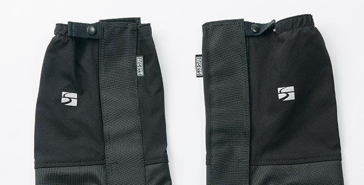 脛周りはエバーブレス®生地の中で最も強靭な112デニール66ナイロン生地を使用