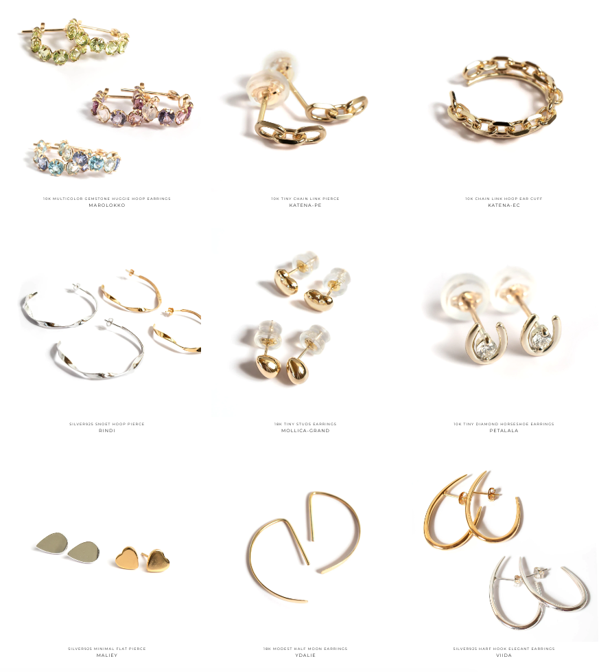 ピアス一覧イメージ