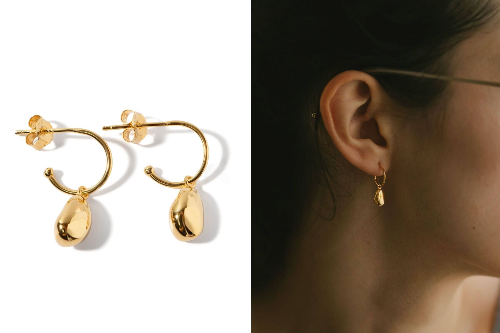 イエローゴールド：地金SILVER925 K18GP ゴールドコーティング