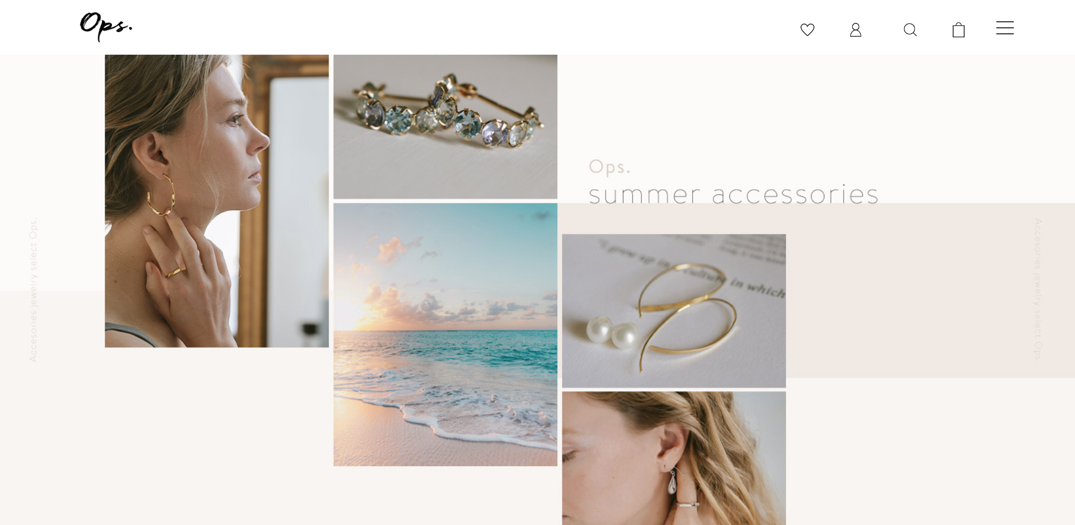 Ops.(オプス) 2022年最新 夏のアクセサリー特集ページ