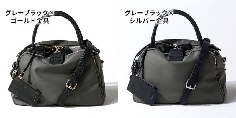 期間限定 超早割】異素材（ナイロン✕本革）コラボショルダー