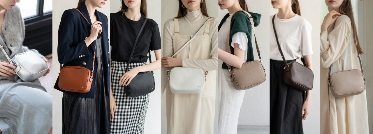 シンプルフォルムが大人かわいい。上質な本牛革のショルダーバッグが7