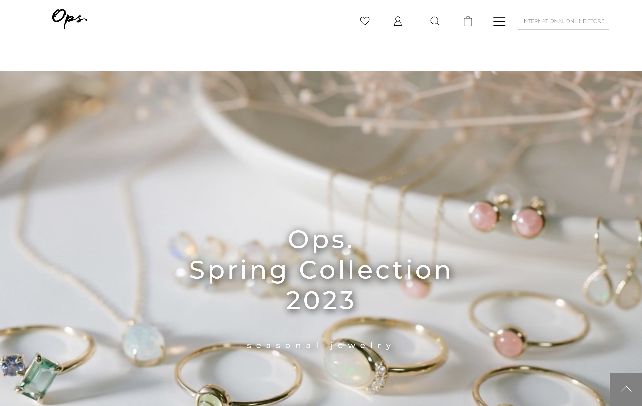 Ops. 春アクセサリー特集ページイメージ