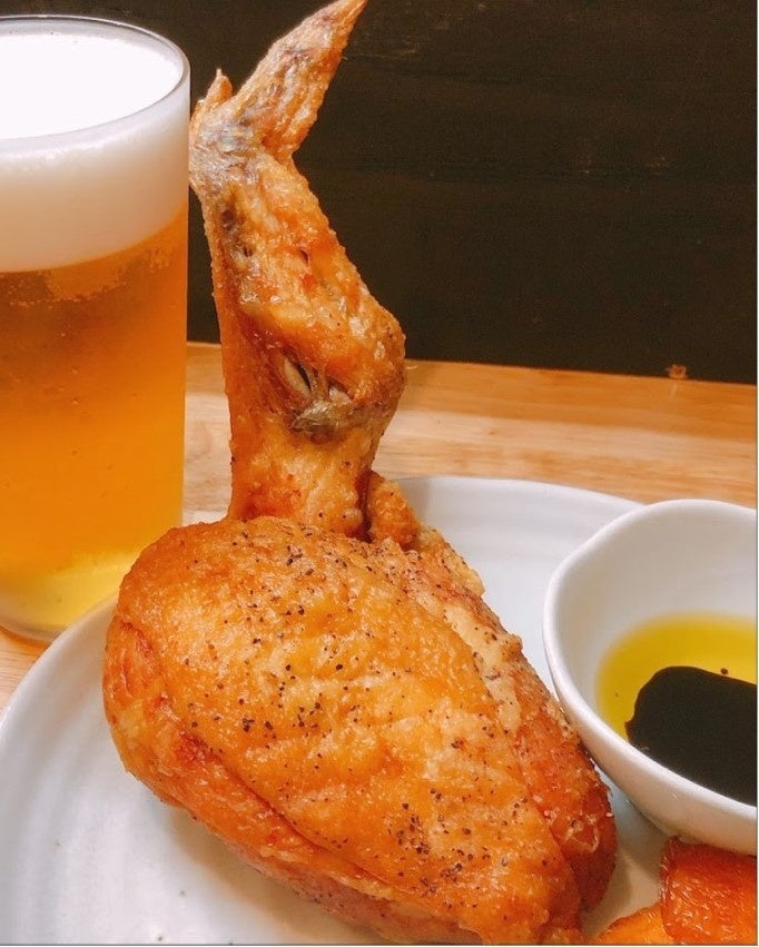 「大山鶏トマホーク素揚げ」1,680円