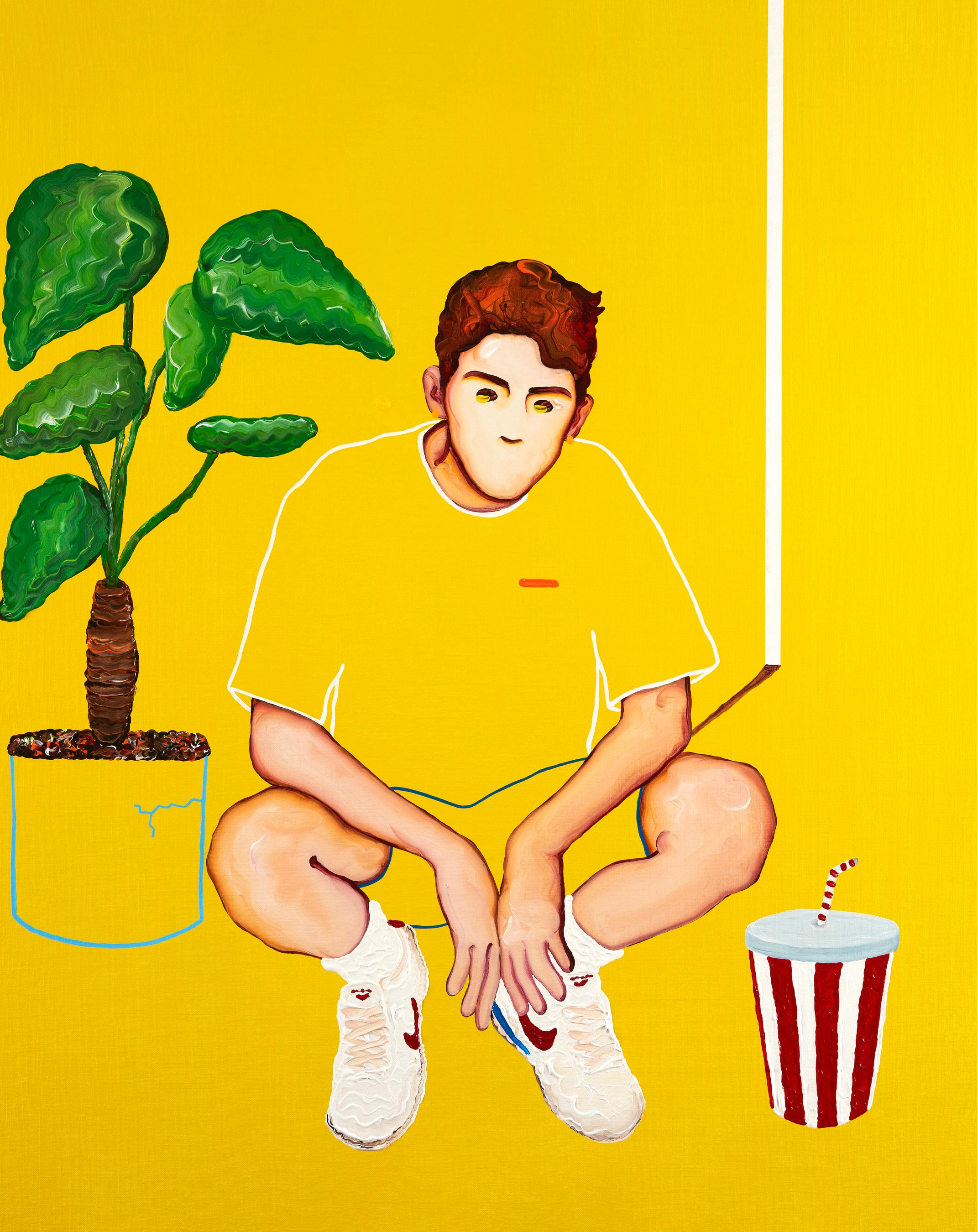 Anonymous Portrait -Daydream-(Boy) #5 (2023)910×727mm Acrylic on canvas